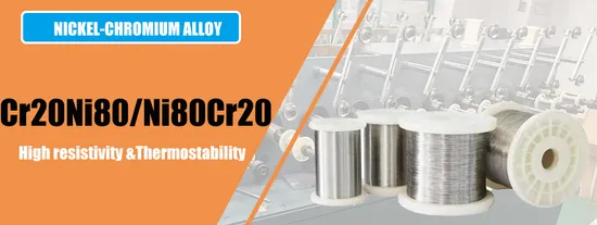Cr20ni80 Nichrome 8020 Wire 0.2 mm Nicr8020 0cr25al5 Nickel Chromium Brass Alloy Resistance Heating Electric Wire for Electric Furnace Heating Wire