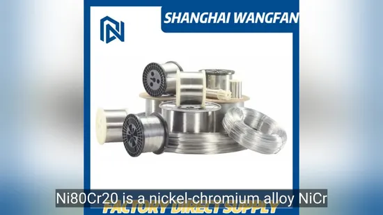 Pure/Price/Precision/Electric/Electrical/Heating/Heater/Resistance/Furnace/Element Nichrome 8020 Nickel Chrome/Chromium Alloy Flat Wire (Ni80Cr20/Nicr 80/20)