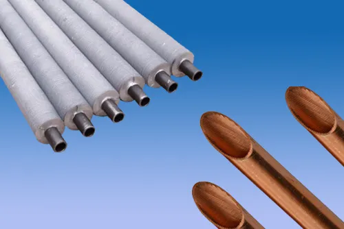 Fin Tube Series Condenser Tubes with Aluminum Finned, Base Tube of Copper Alloy, Stainless Steel, Carbon Steel, Brass, Copper